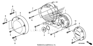 Right Crankcase Cover Schematic