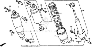 Rear Shock Asorber Schematic