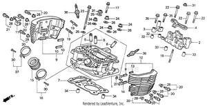 Cylinder Head (rr.) Schematic