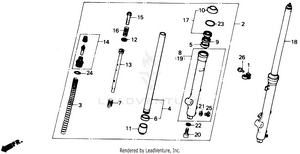 Front Fork 86-89 Schematic