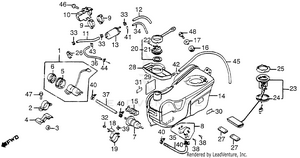 1200i/a Fuel Tank 84-85 Schematic