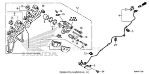 Rear Brake Caliper Schematic