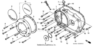 Right Crankcase Cover Schematic