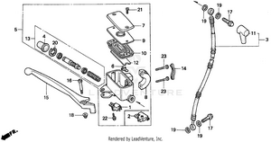 Front Brake Master Cylinder Schematic