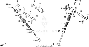Camshaft + Valve Schematic