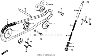 Cam Chain + Tensioner Schematic