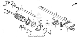 Gearshift Drum Schematic