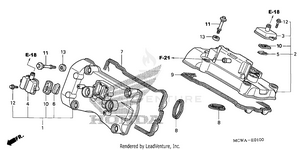 Cylinder Head Cover Schematic