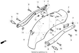 Rear Fender Schematic