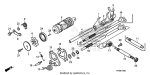 Gearshift Drum Schematic