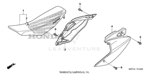 Seat + Side Cover Schematic