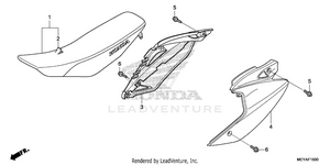 Seat + Side Cover Schematic