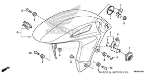 Front Fender Schematic