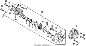 Front Brake Caliper Schematic