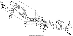 Exhaust Muffler 88-90 Schematic