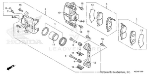 Front Brake Caliper Schematic