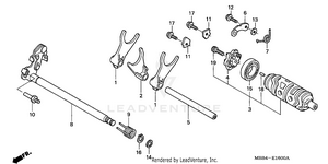 Gearshift Drum Schematic