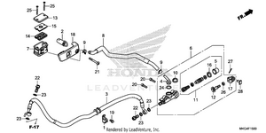 Rear Brake Master        Cylinder (1) Schematic