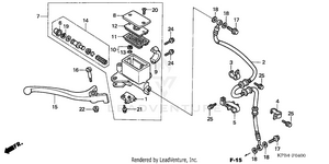 Front Brake Master       Cylinder (1) Schematic