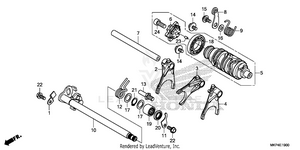 Gearshift Drum Schematic