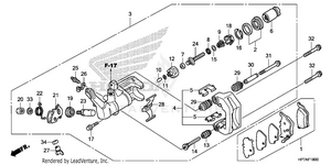 Rear Brake Caliper Schematic