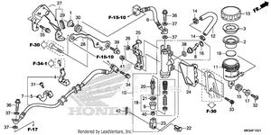 Rear Brake Master        Cylinder (2) Schematic