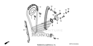 Cam Chain + Tensioner (1) Schematic