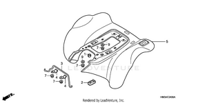 Rear Fender (trx300ex'01-'06) Schematic