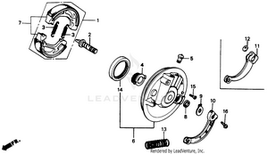 Front Brake Panel Schematic
