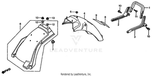 Rear Fender Schematic