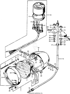 Headlight + Speedometer Schematic