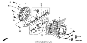 Front Brake Panel Schematic