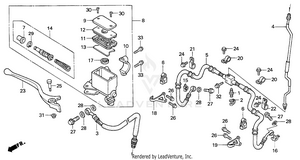 Front Brake Master Cylinder (1) Schematic