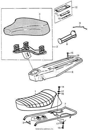 Seat + Carrier + Tools Schematic