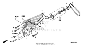 Water Pump Cover Schematic