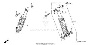 Rear Shock Absorber Schematic