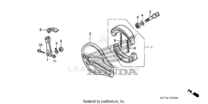 Rear Brake Panel Schematic