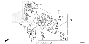 Front Brake Caliper Schematic