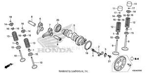 Camshaft + Valve Schematic
