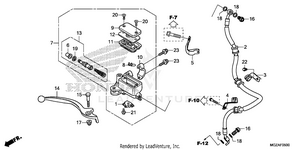 Front Brake Master       Cylinder (std) Schematic