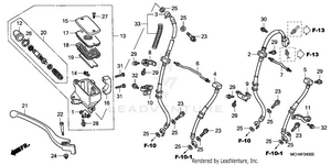 Front Brake Master Cylinder Schematic