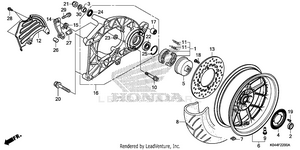 Rear Wheel@swingarm (ac) Schematic