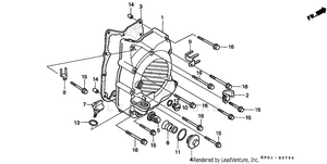 Right Crankcase Cover Schematic