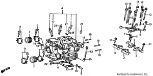 Cylinder Head (rr.) Schematic