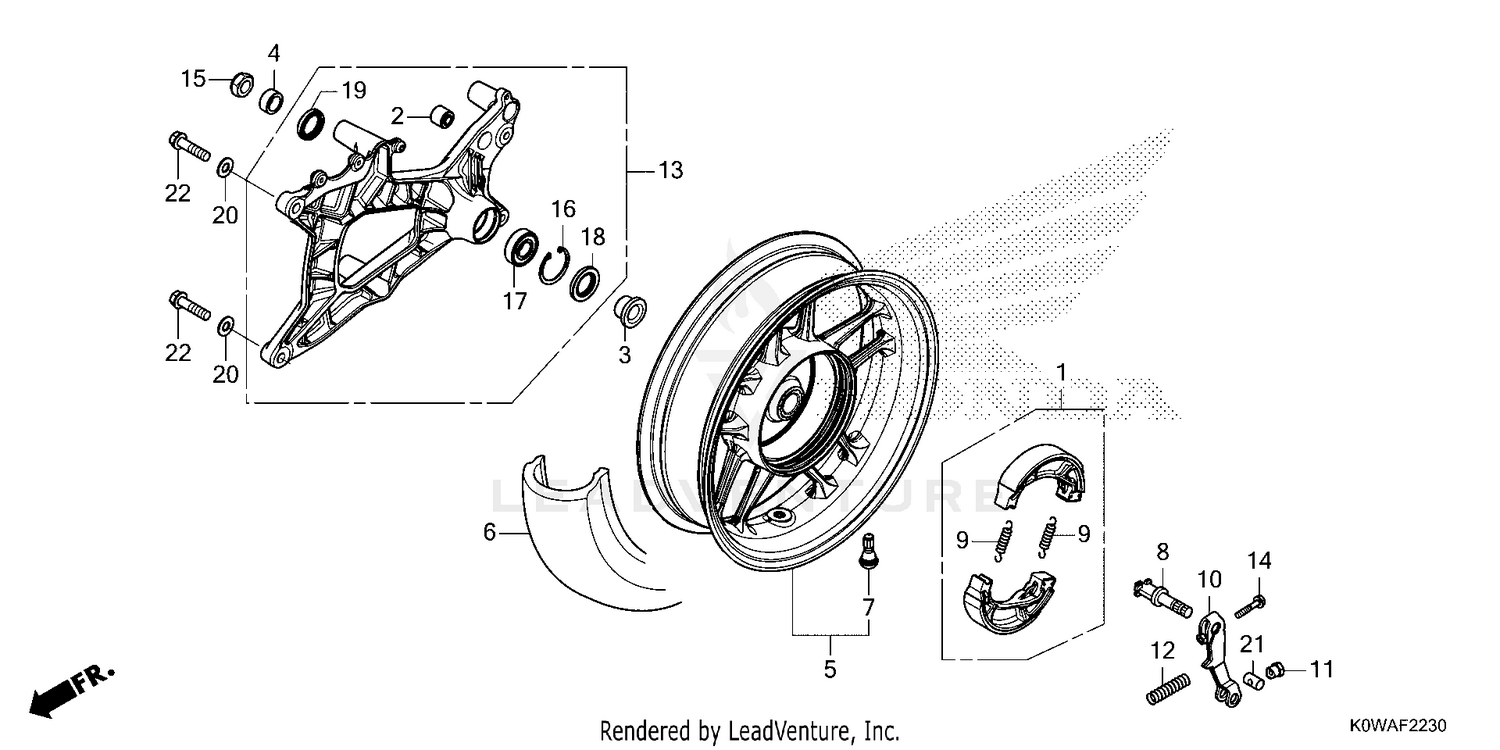 REAR WHEEL@SWINGARM