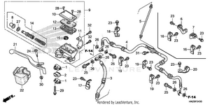Front Brake Master Cylinder Schematic