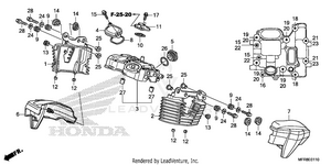 Rear Cylinder Head Cover Schematic