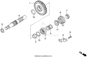 Kick Starter Spindle Schematic
