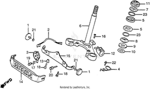 Steering Stem + Horn Schematic