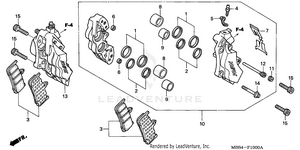Front Brake Caliper Schematic